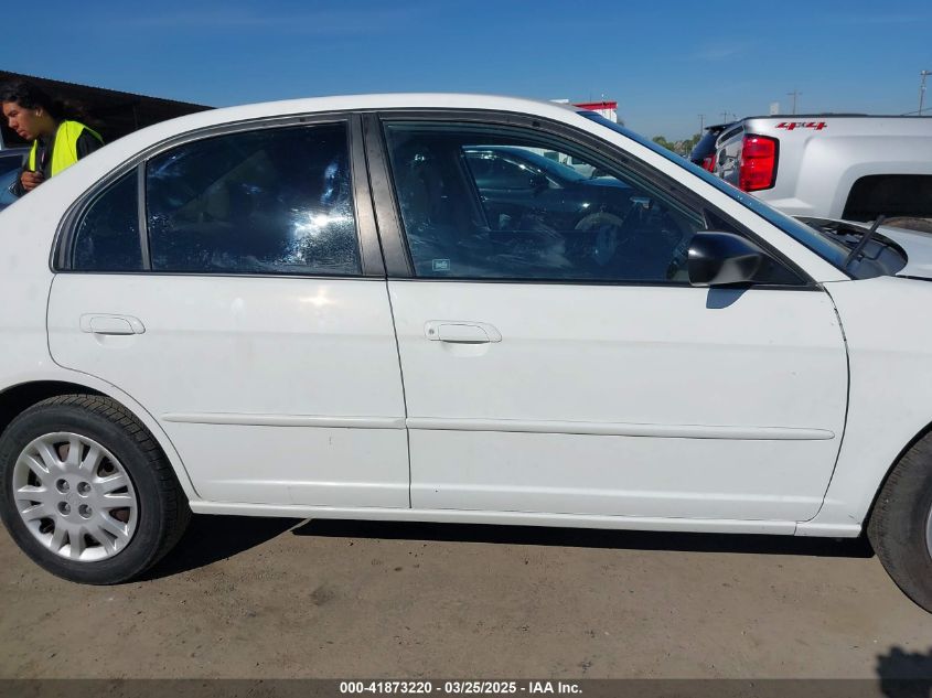 2005 Honda Civic Lx VIN: 2HGES16545H523356 Lot: 41873220