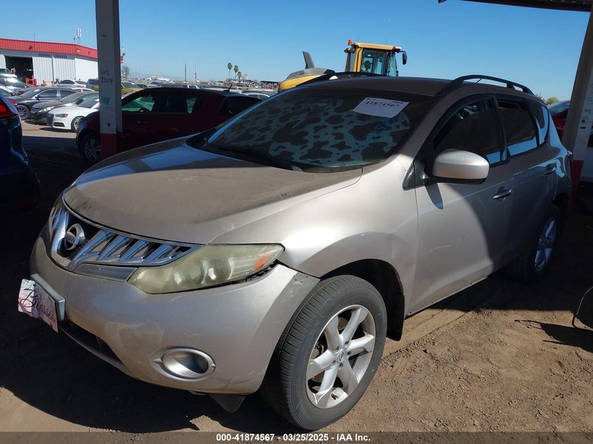 2009 NISSAN MURANO VIN: JN8AZ18U49W024565