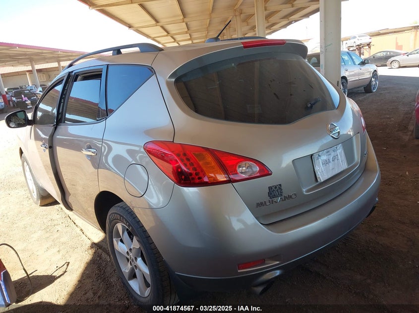2009 NISSAN MURANO VIN: JN8AZ18U49W024565