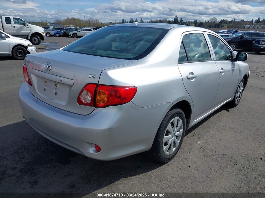 2009 TOYOTA COROLLA VIN: JTDBL40E59J051651