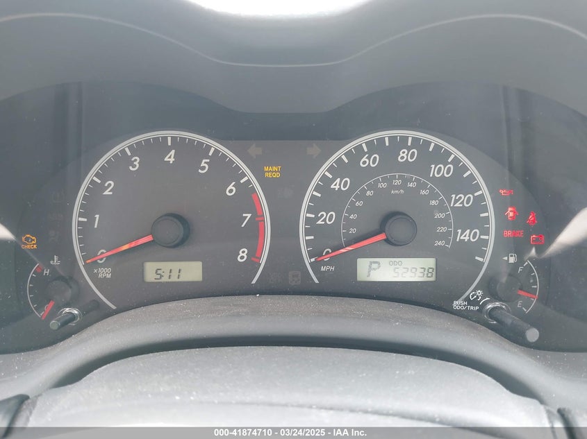 2009 TOYOTA COROLLA VIN: JTDBL40E59J051651