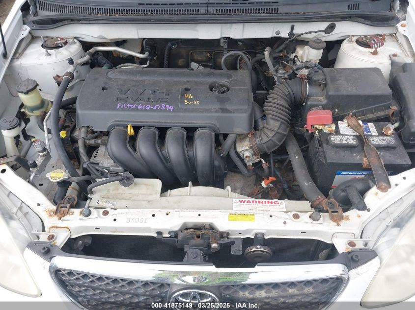 2008 Toyota Corolla Le VIN: 2T1BR32E78C881628 Lot: 41875149