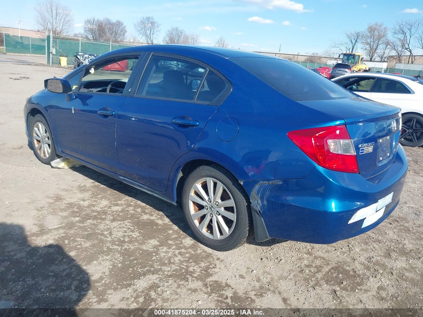 2012 HONDA CIVIC VIN: 19XFB2F90CE300378