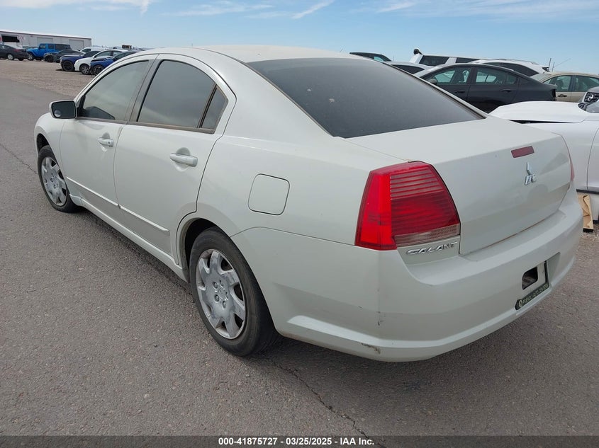 2006 Mitsubishi Galant Es/Se white sedan gasoline 4A3AB36F26E015748 photo #4
