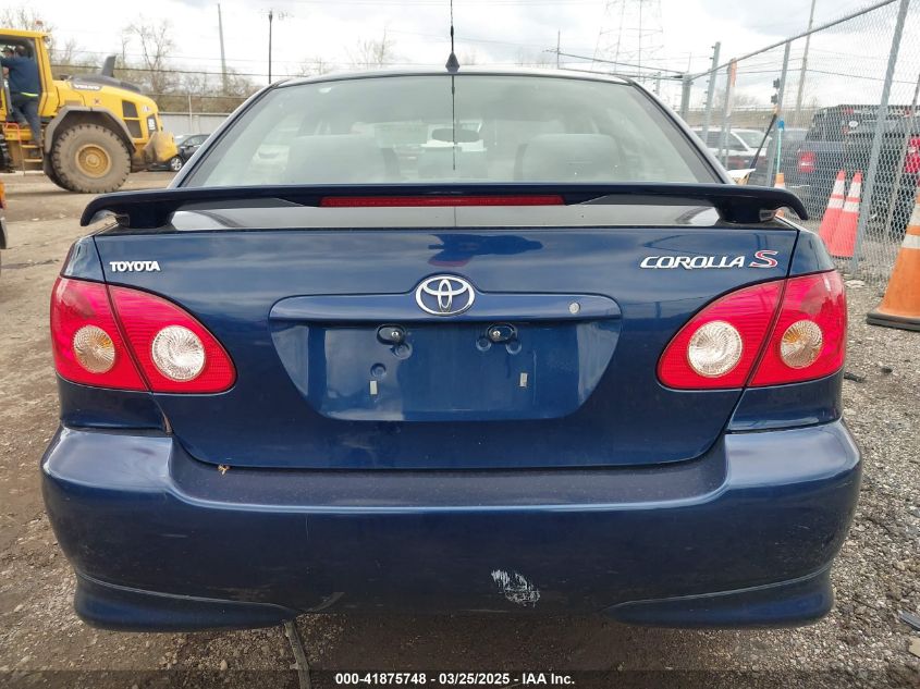 2006 Toyota Corolla S VIN: 2T1BR32E66C623856 Lot: 41875748