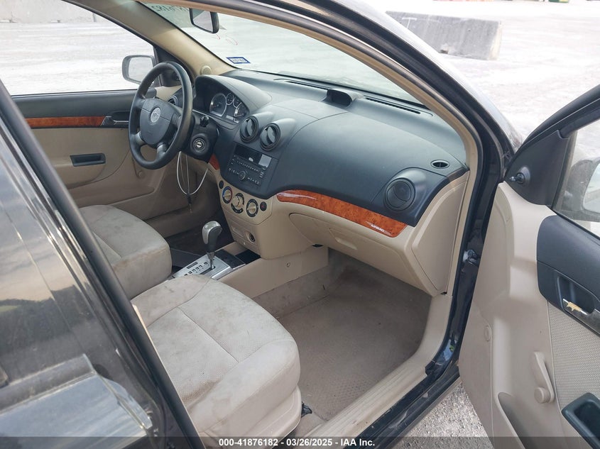 2009 CHEVROLET AVEO VIN: KL1TD56E09B626562