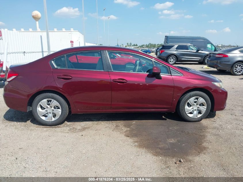 2013 Honda Civic Lx VIN: 19XFB2F53DE256746 Lot: 41876204