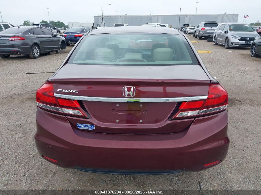 2013 Honda Civic Lx VIN: 19XFB2F53DE256746 Lot: 41876204