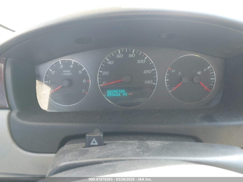 2009 CHEVROLET IMPALA VIN: 2G1WC57M291296253