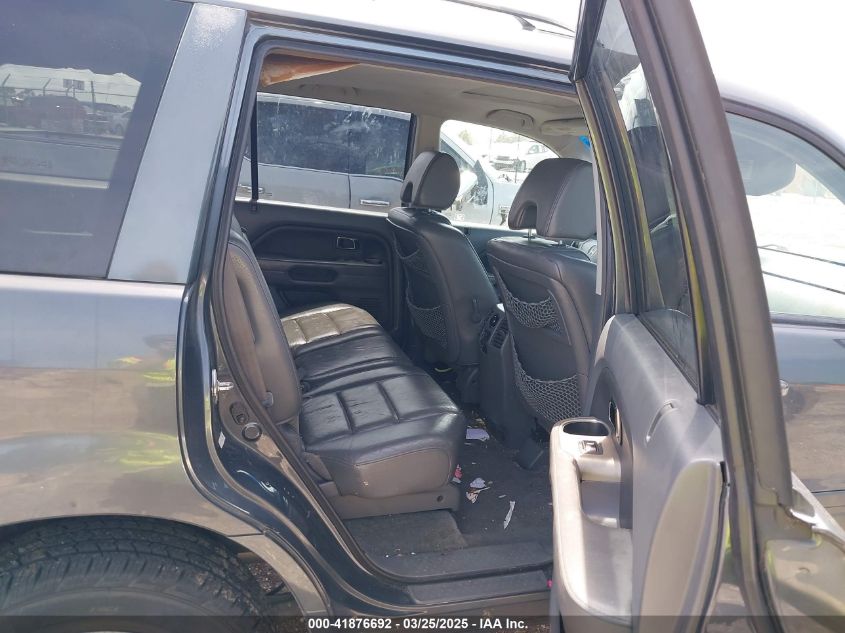 2006 Honda Pilot Ex-L VIN: 2HKYF18576H506735 Lot: 41876692