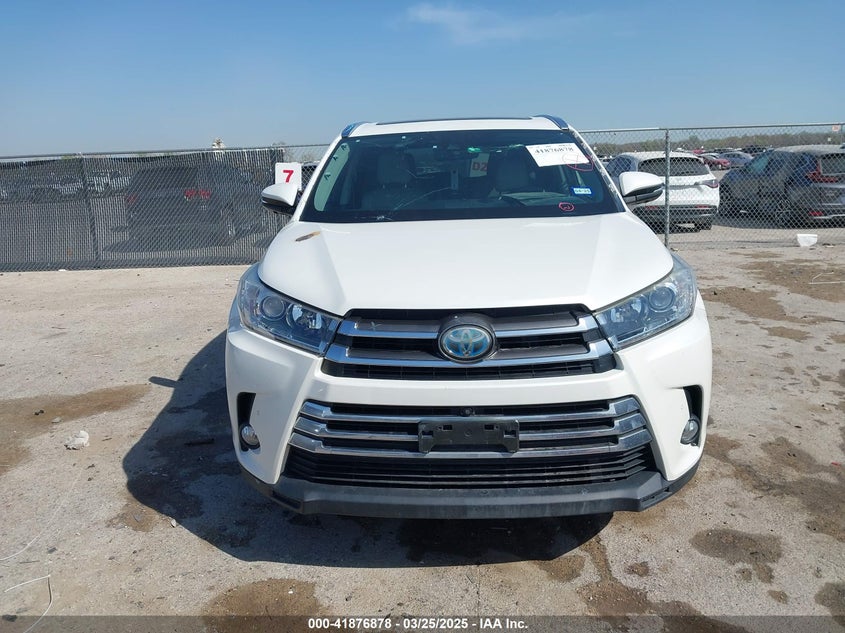 2017 TOYOTA HIGHLANDER HYBRID VIN: 5TDDGRFH9HS032016