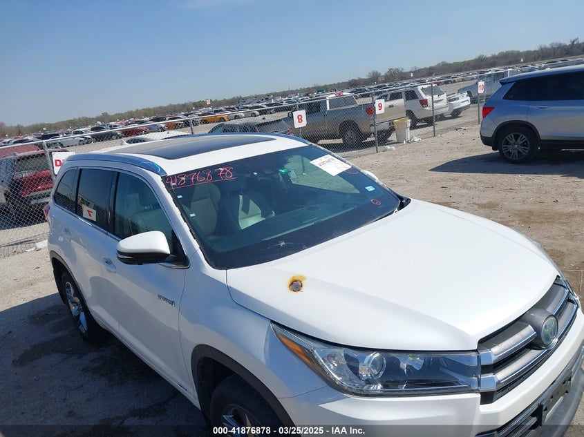 2017 TOYOTA HIGHLANDER HYBRID VIN: 5TDDGRFH9HS032016