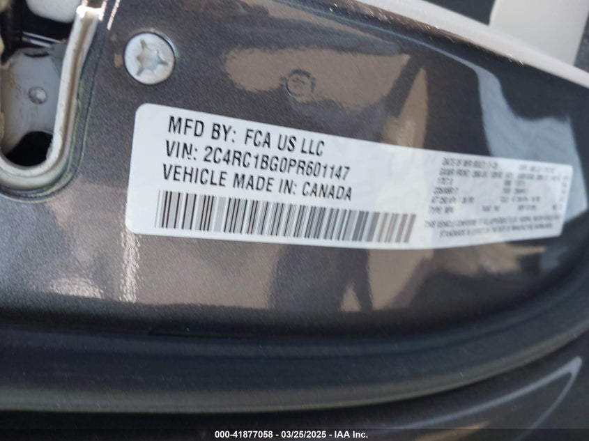 2023 CHRYSLER PACIFICA TOURING L - 2C4RC1BG0PR601147