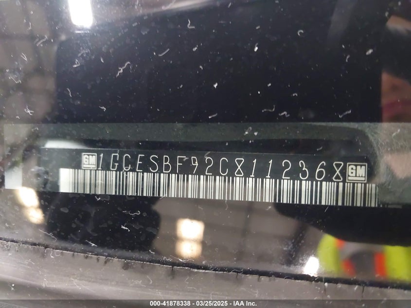 2012 Chevrolet Colorado Work Truck VIN: 1GCESBF92C8112368 Lot: 41878338