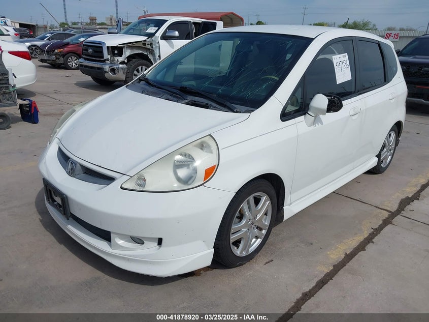 2007 HONDA FIT VIN: JHMGD38647S041001