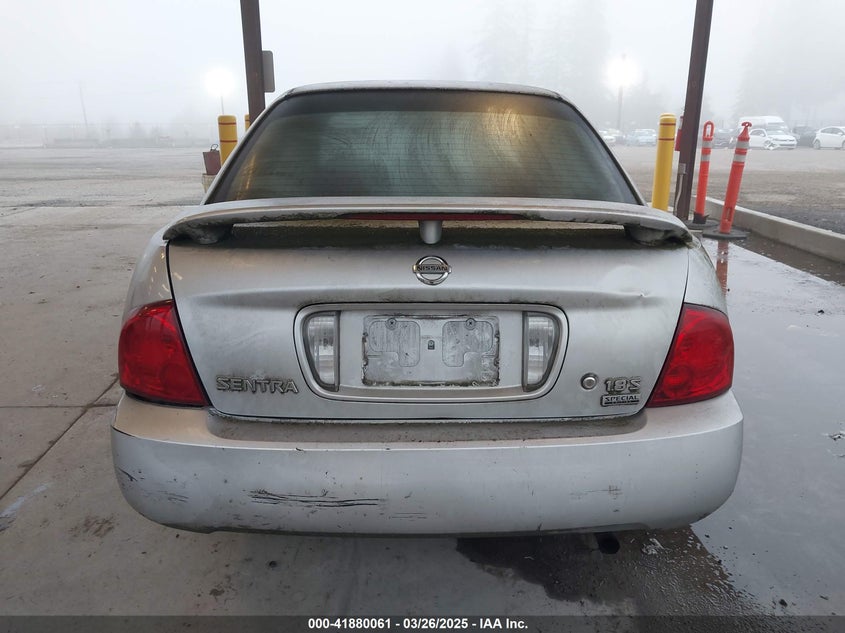 2006 NISSAN SENTRA VIN: 3N1CB51D86L641983