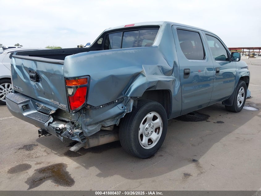 2006 HONDA RIDGELINE VIN: 2HJYK16296H543651