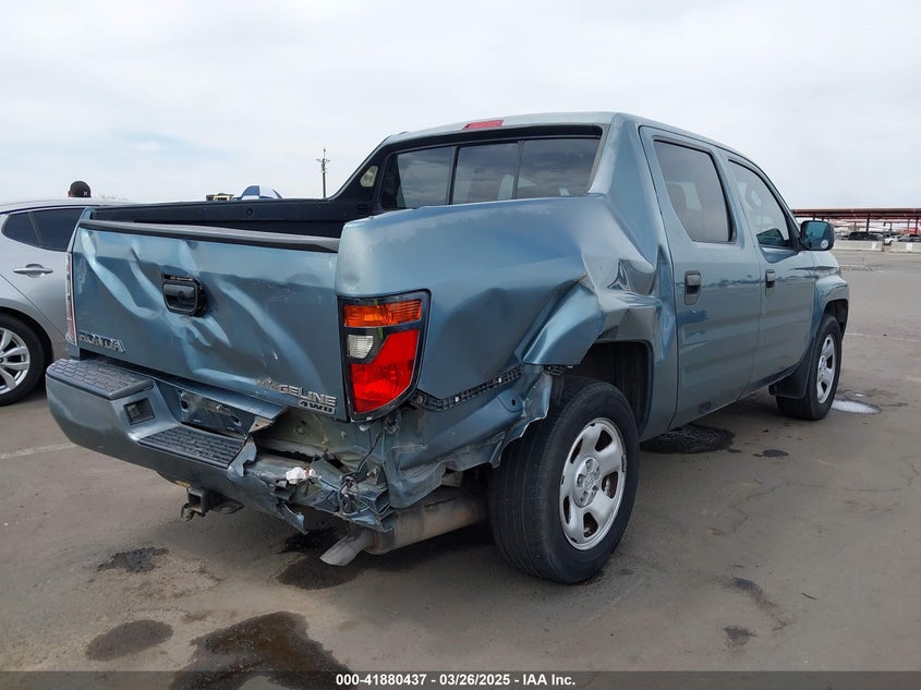 2006 HONDA RIDGELINE VIN: 2HJYK16296H543651