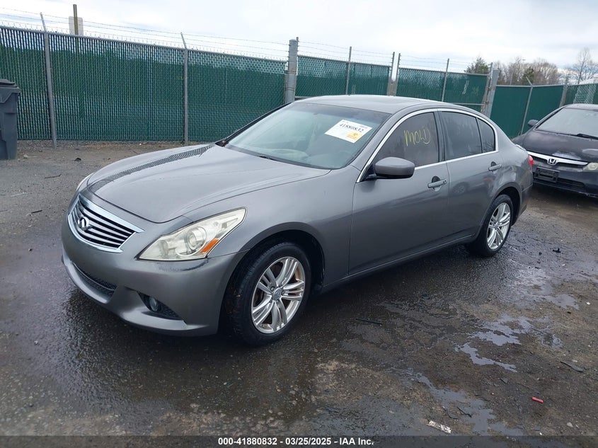 2012 INFINITI G37X VIN: JN1CV6ARXCM977774