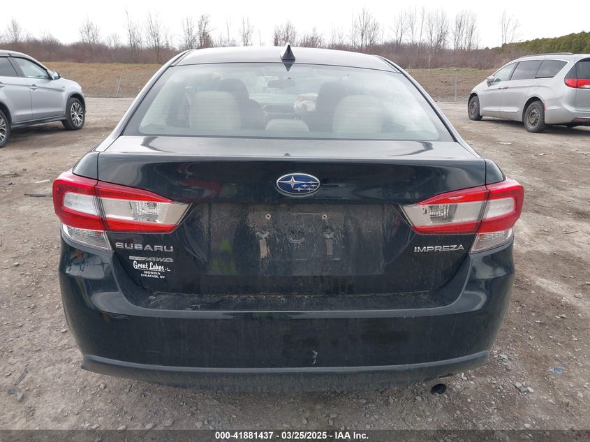 2018 SUBARU IMPREZA VIN: 4S3GKAD69J3600173