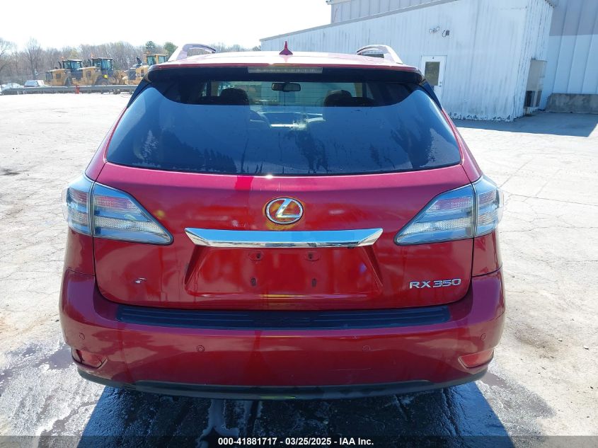 2012 Lexus Rx 350 VIN: 2T2ZK1BAXCC076487 Lot: 41881717