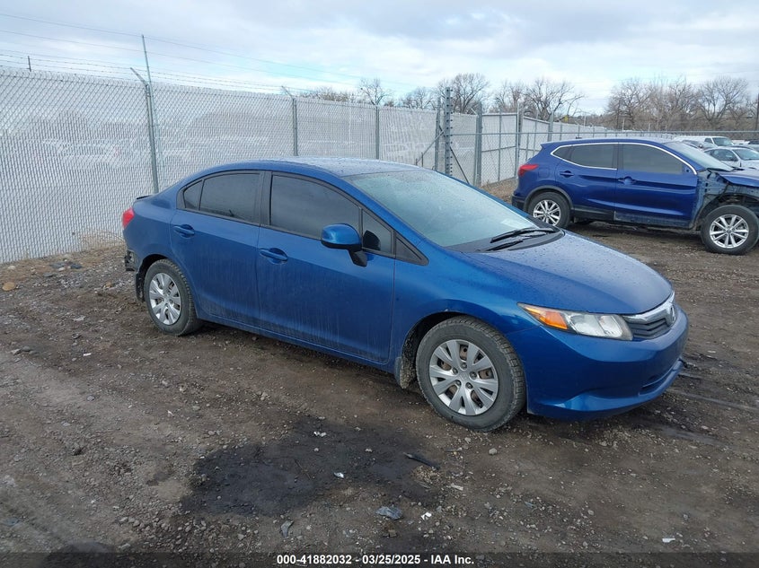 2012 HONDA CIVIC VIN: 19XFB2F57CE338736