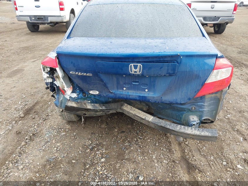 2012 HONDA CIVIC VIN: 19XFB2F57CE338736