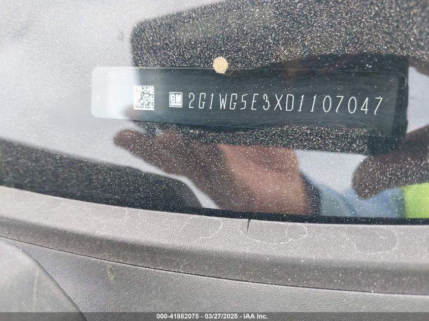 2013 Chevrolet Impala Lt VIN: 2G1WG5E3XD1107047 Lot: 41882075