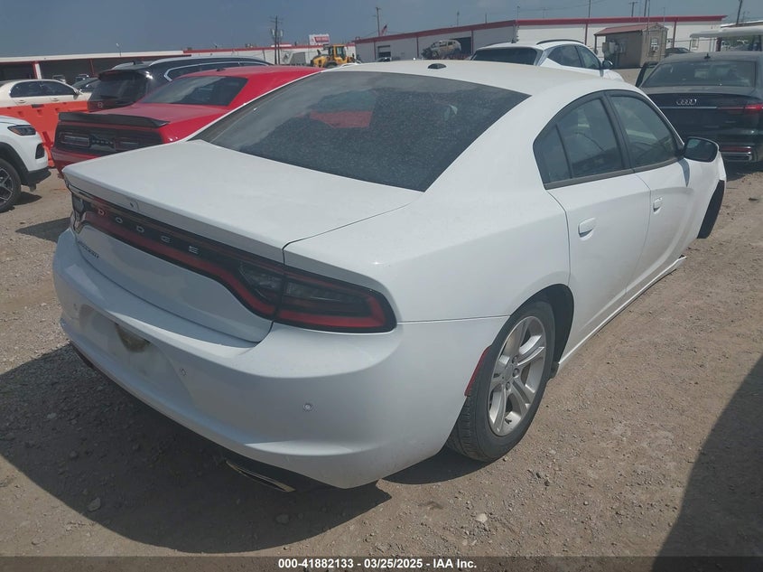VIN 2C3CDXBG4NH250756 2022 DODGE CHARGER SXT RWD