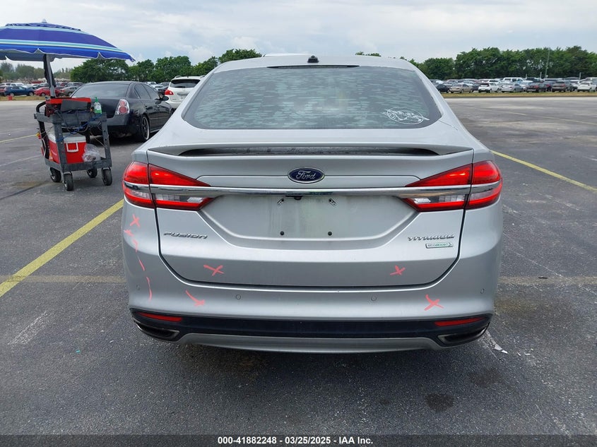 2017 FORD FUSION VIN: 3FA6P0K92HR262461
