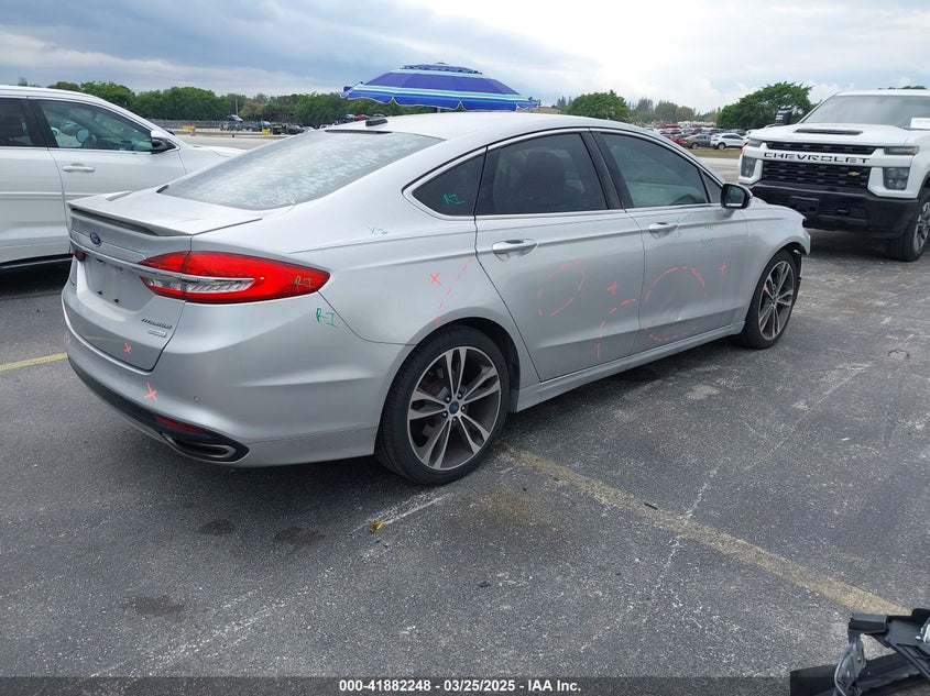 2017 FORD FUSION VIN: 3FA6P0K92HR262461
