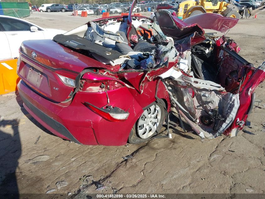 Vin: jtdepmae3nj194348, lot: 42374127, toyota corolla le 20224