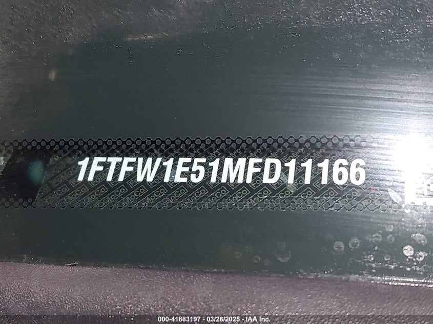 2021 FORD F-150 VIN: 1FTFW1E51MFD11166