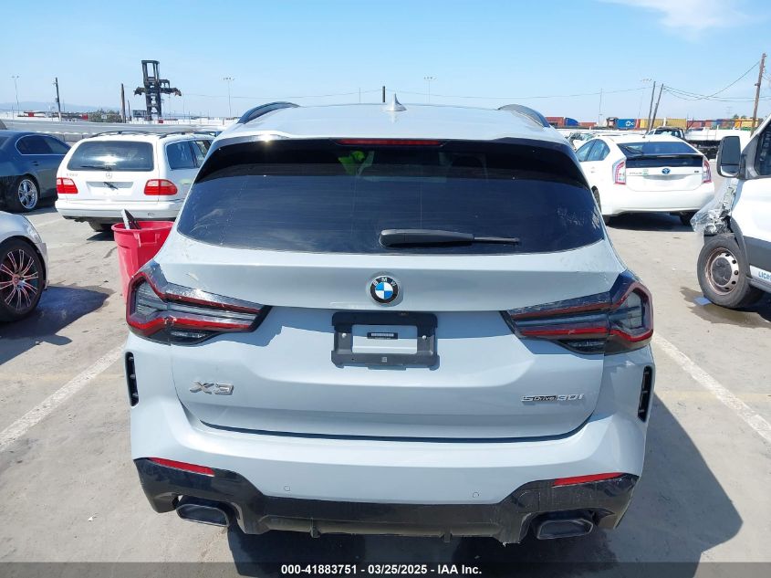 2023 BMW X3 Sdrive30I VIN: 5UX43DP06P9P14371 Lot: 41883751