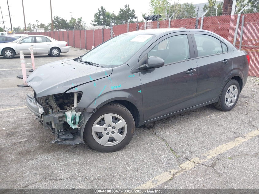 2016 CHEVROLET SONIC VIN: 1G1JA5SG4G4127564