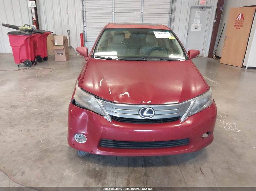 2010 LEXUS HS VIN: JTHBB1BAXA2005211