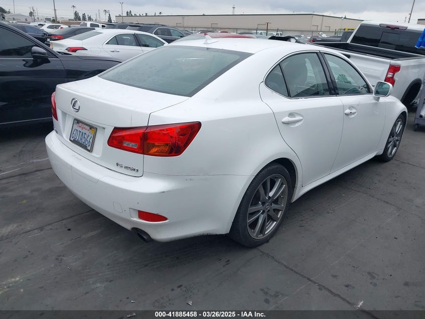 2008 LEXUS IS 250 VIN: JTHBK262882077544