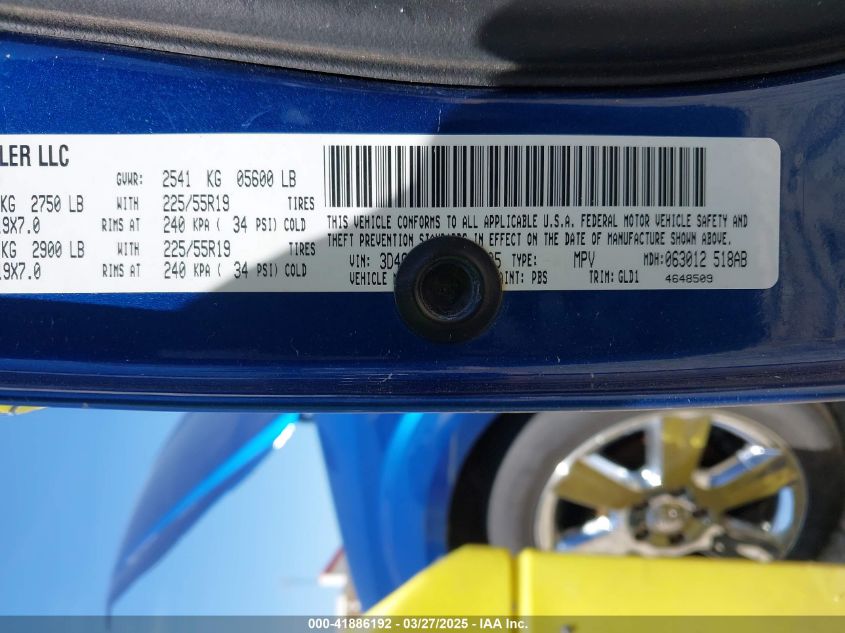 2009 Dodge Journey R/T VIN: 3D4GH67V49T248105 Lot: 41886192