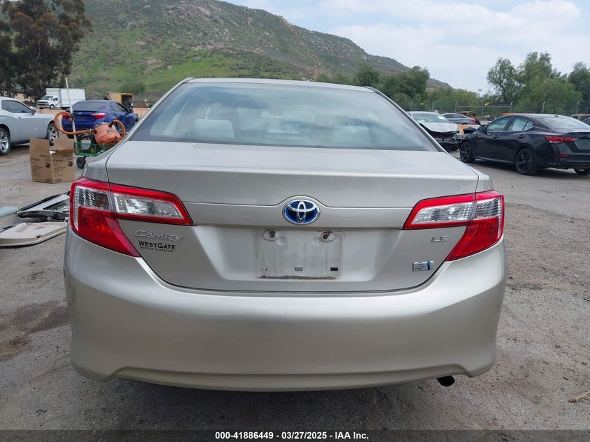 2013 TOYOTA CAMRY HYBRID VIN: 4T1BD1FK7DU076272