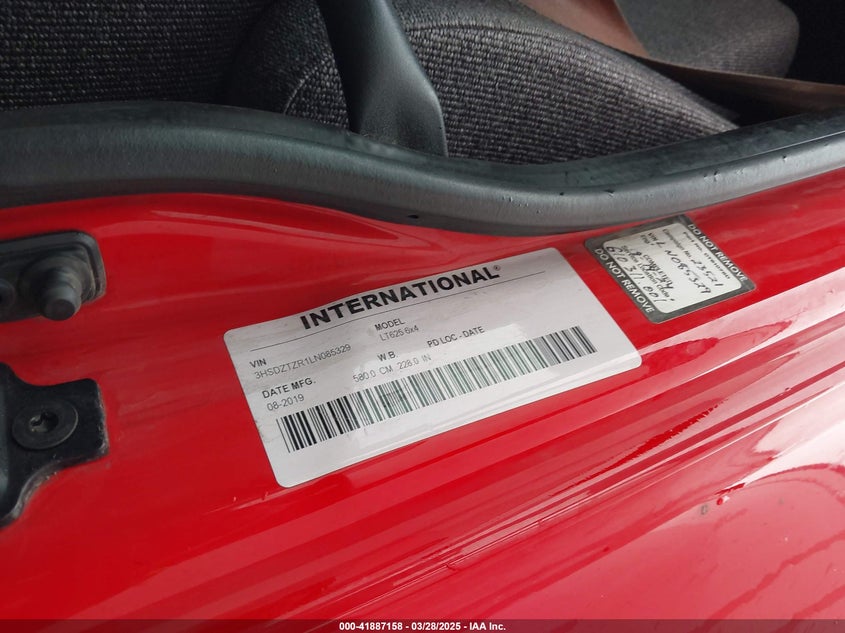 2020 International Lt VIN: 3HSDZTZR1LN085329 Lot: 41887158