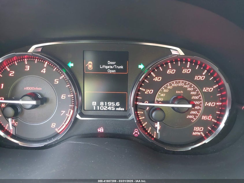 2017 SUBARU WRX VIN: JF1VA1B63H9821133