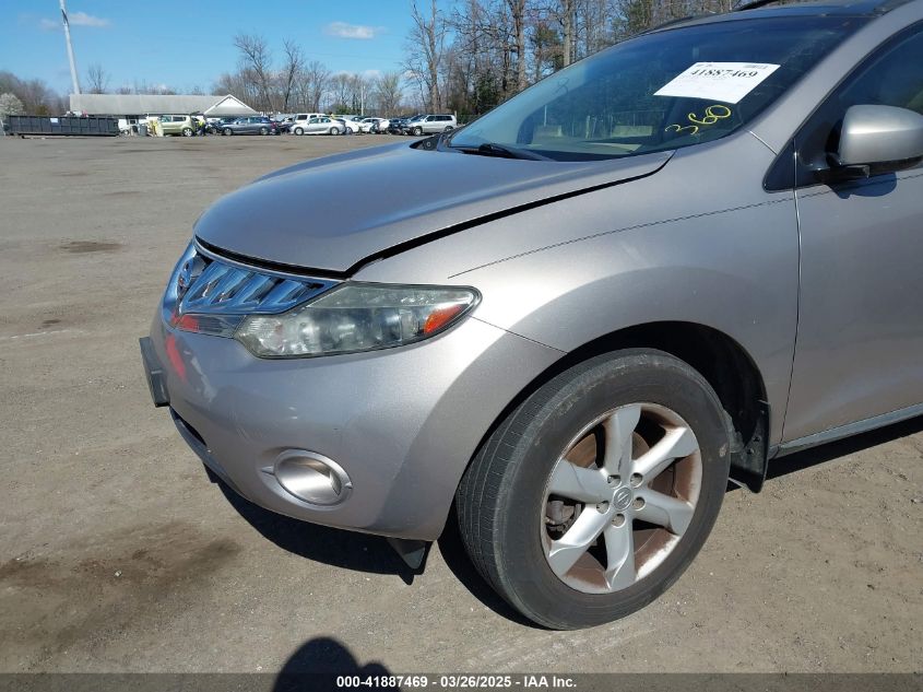 2009 Nissan Murano Sl VIN: JN8AZ18U29W028128 Lot: 41887469