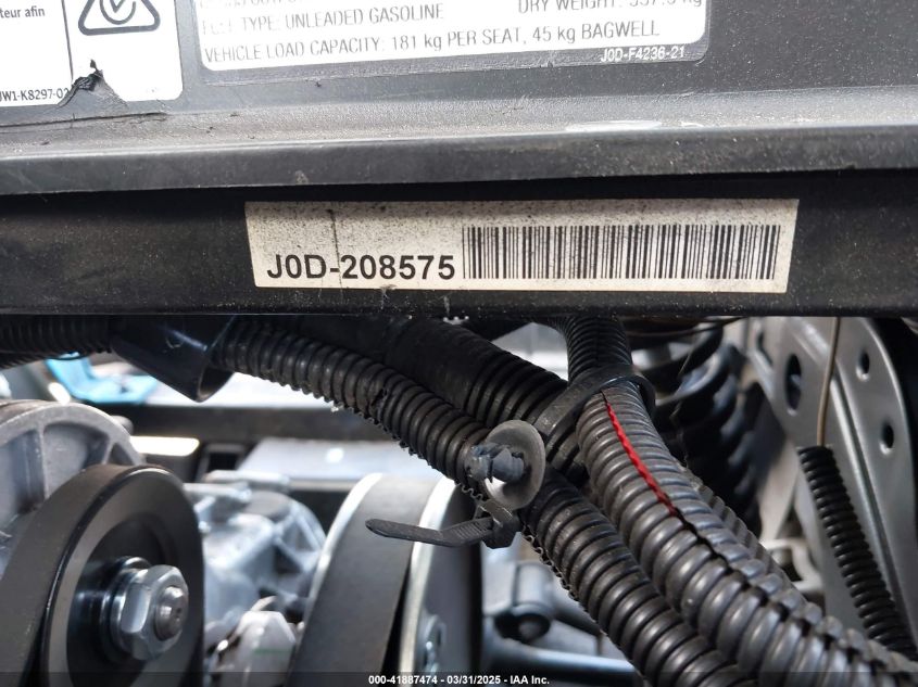 2019 Yamaha Golf Cart VIN: JOD208575 Lot: 41887474