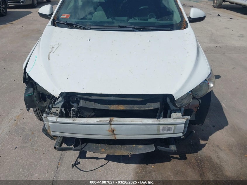 2012 CHEVROLET SONIC VIN: 1G1JA6SH8C4142206