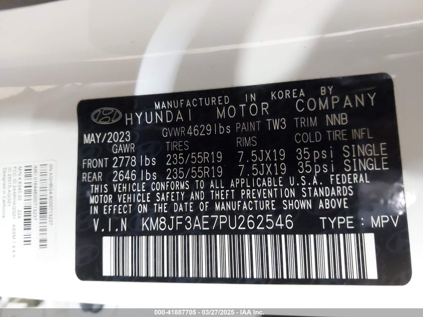 2023 HYUNDAI TUCSON N LINE/XRT - KM8JF3AE7PU262546