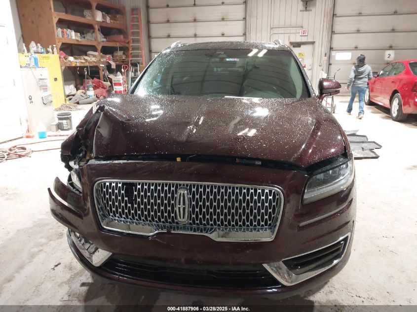 2019 Lincoln Nautilus Reserve VIN: 2LMPJ8L92KBL42653 Lot: 41887906