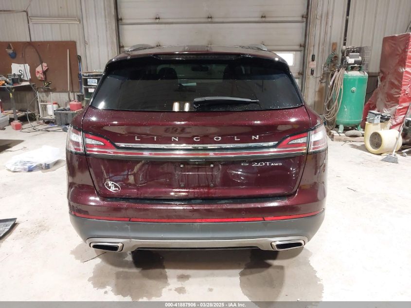 2019 Lincoln Nautilus Reserve VIN: 2LMPJ8L92KBL42653 Lot: 41887906