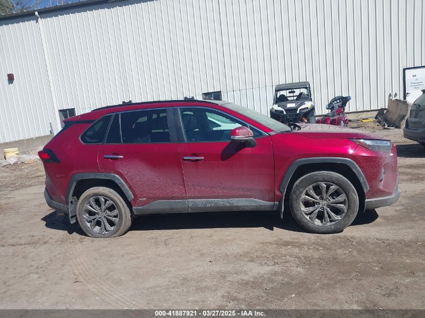 2022 Toyota Rav4 Hybrid Limited VIN: 4T3D6RFV4NU067033 Lot: 41887921