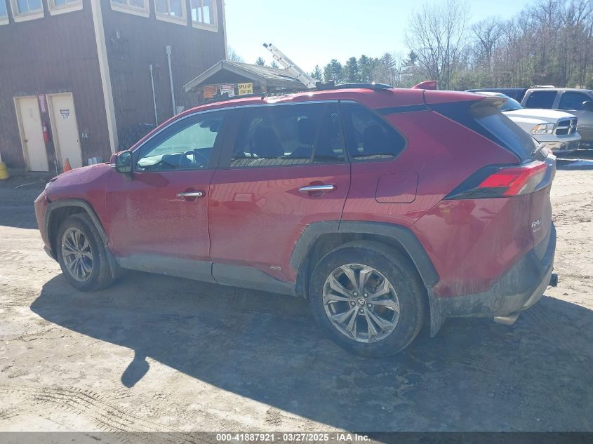 2022 Toyota Rav4 Hybrid Limited VIN: 4T3D6RFV4NU067033 Lot: 41887921