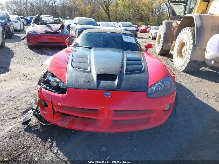 2003 Dodge Viper Srt10 VIN: 1B3JR65Z93V501076 Lot: 41888460